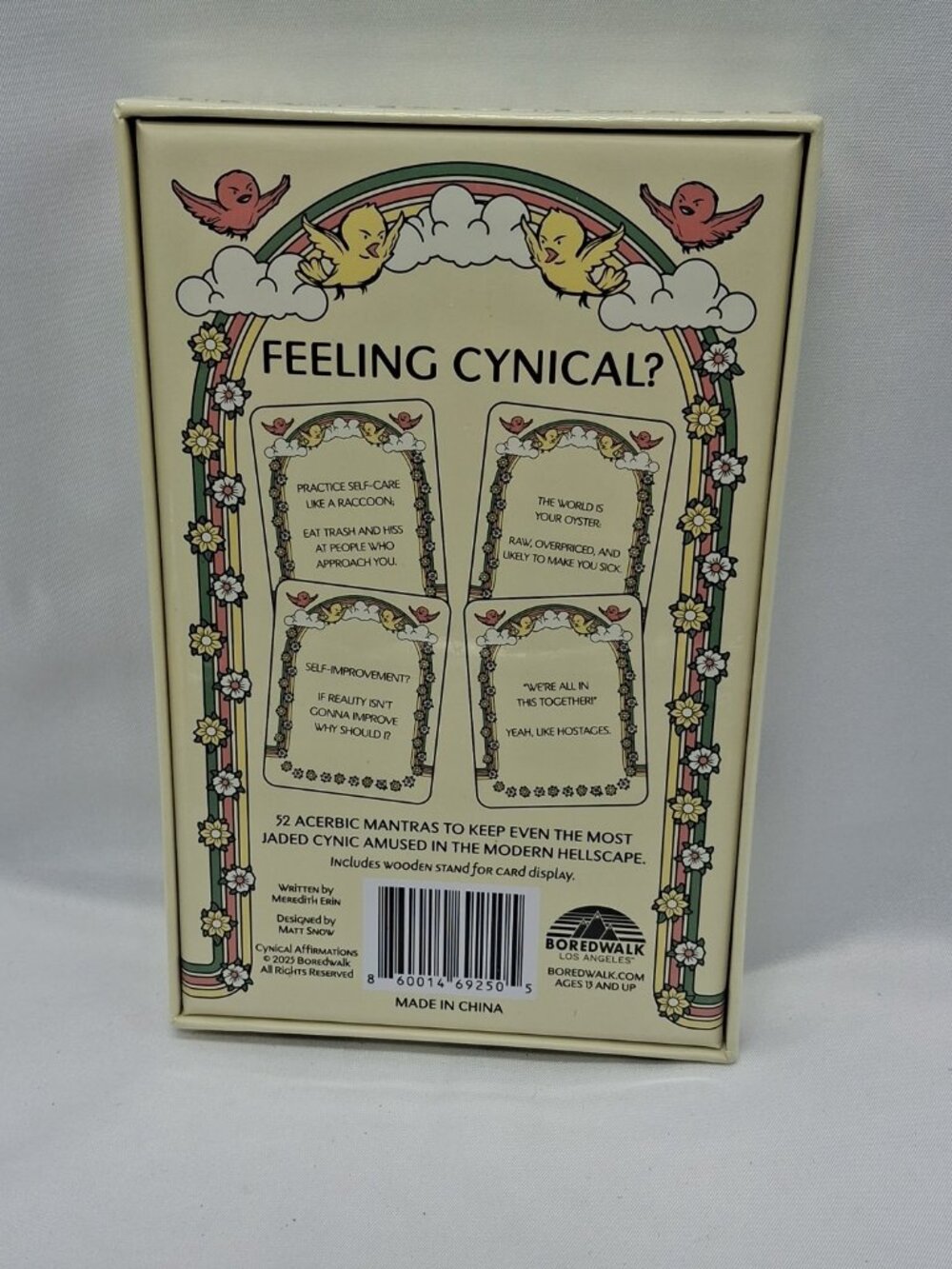 Cynical Affirmations Boredwalk Los Angeles 52 Mantra Cards & Stand Sealed - Picture 3 of 6